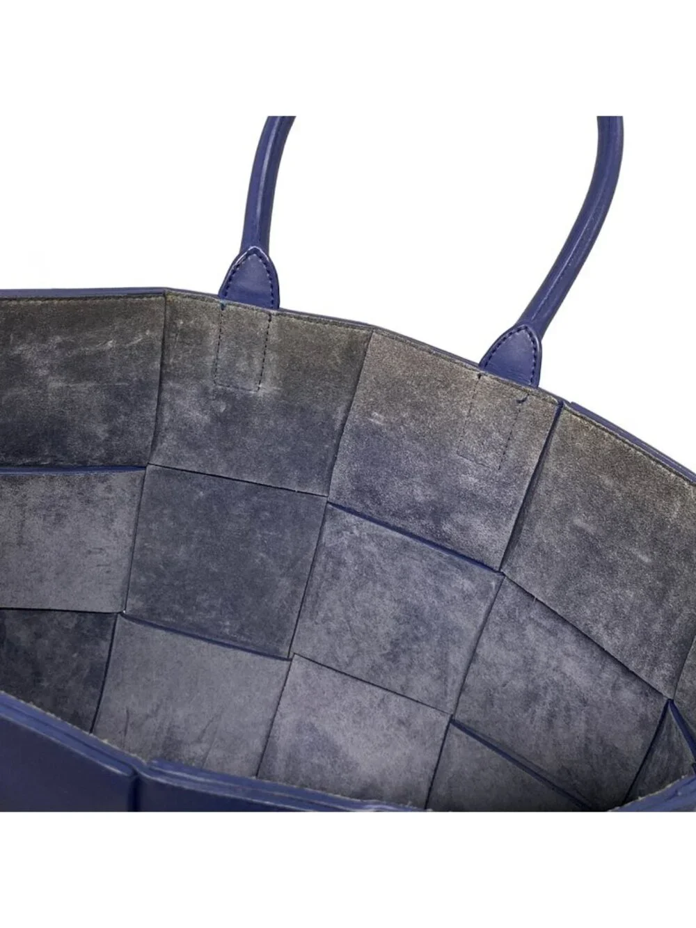 Bottega Veneta Tote Bag the Alco Blue Leather